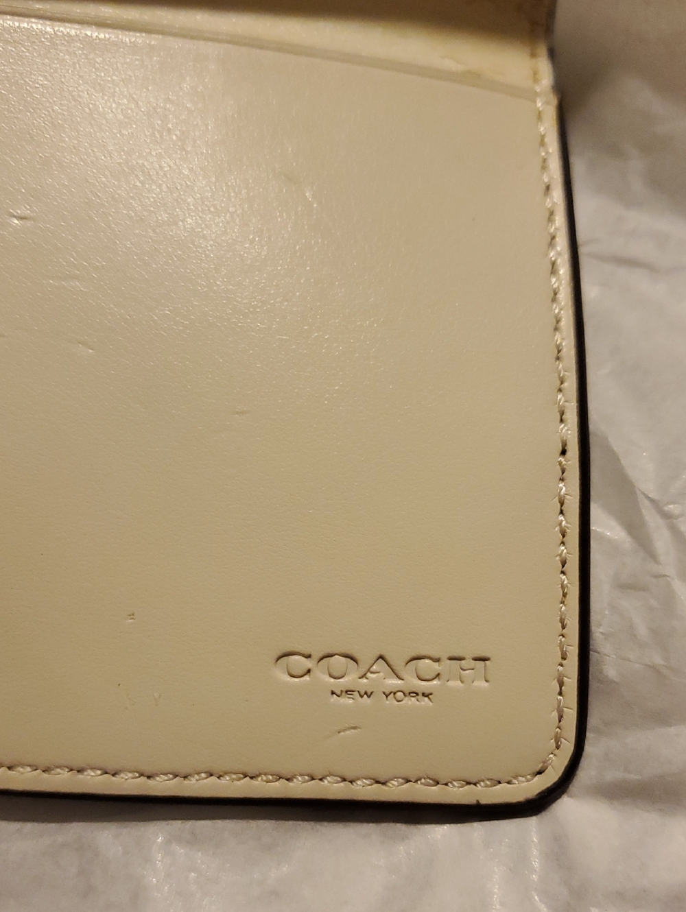 Coach Signature Checkbook Cover - Picture 3 of 5